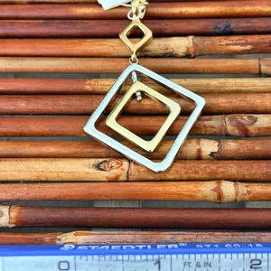 Lia Sophia Gold and Silver Geometric Necklace Pendant thumbnail 4