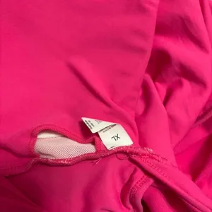 Pink flare jumpsuit with‎ stretchy fabric thumbnail 6