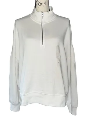 ‎Gap white pullover sweatshirt large NWT thumbnail 1