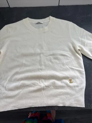 Edition the label Wool Short Sleve Sweater Medium White thumbnail 4