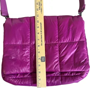 Urban Expression Magenta Puffer Quilted Vegan Shoulder Bag Crossbody Magenta thumbnail 8