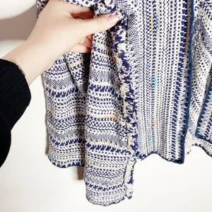 Lucky Brand Pottery boho fringed cardigan sz S thumbnail 8