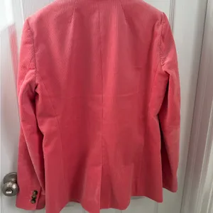 J. Crew Pink Corduroy Blazer with Yellow Collar Accent thumbnail 6