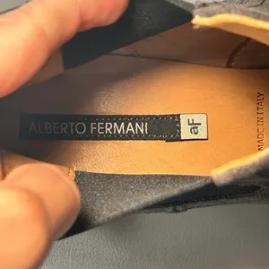 Alberto Fermani Suede Chelsea Boots Dark‎ Gray Block Heel Made in Italy Size 9.5 thumbnail 6