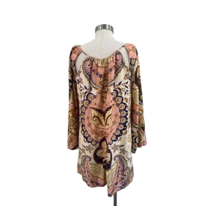 Farm‎ Rio Paisley Floral Tie Front Boho Festival Mini Dress Size Large thumbnail 2