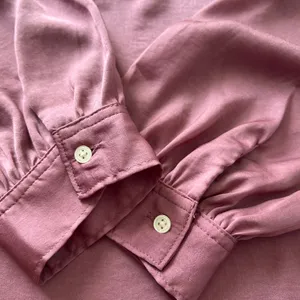 GAP Deco Rose Silky V-Neck Blouse XL Long Sleeve Draped Top thumbnail 8
