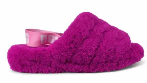 972 UGG Fluff Yeah Fuchsia Platform Slippers Women’s Size 9 thumbnail 1