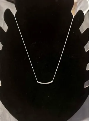 Sterling Silver Necklace with sterling bar thumbnail 1