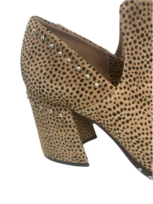 Gianni Bini Leopard Daveigh Studded Ankle Booties Block Heel Size 7 thumbnail 4