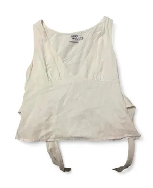 Princess Polly White Back Tie Top thumbnail 1