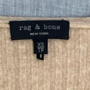 Rag & Bone Sweater‎ XS Oatmeal 100% Merino Wool Ribbed V Neck Bell Sleeve thumbnail 5