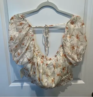 NEW Altar’d State Floral Puff Sleeve Top Plus Size XXL NWT thumbnail 9