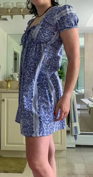 Sis Boom Blue Patterned Dress thumbnail 2