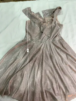 Sparkling Rose Gold Fit-and-Flare Party Dress thumbnail 6