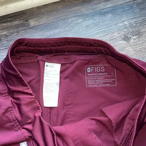 FIGS Burgundy Scrub Pants thumbnail 3