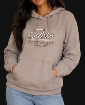 aeropostale tan graphic oversized hoodie thumbnail 1