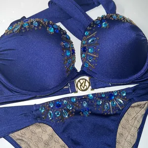 Victoria Secret Swim Bikini Set 32B Embellished Bombshell Push Up Adds RARE thumbnail 5