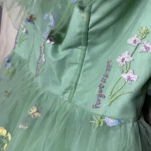 Zapaka dress lavender tulle Prom dress floral embroidery corset bodice Size‎ 16W thumbnail 3