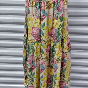 Roxy Womens Floral Dress Size Medium Tropical Vacation Resort Beach Boho Coastal thumbnail 9