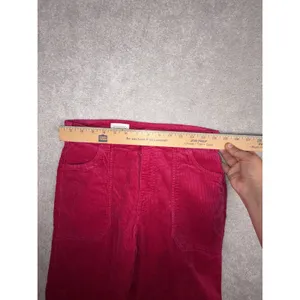 pilcro wide leg crop (29in Inseam) pink‎ corduroy pants raw hem 27 thumbnail 7