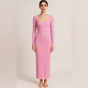 SKIMS Petite Soft Lounge Long Sleeve Maxi Dress thumbnail 7