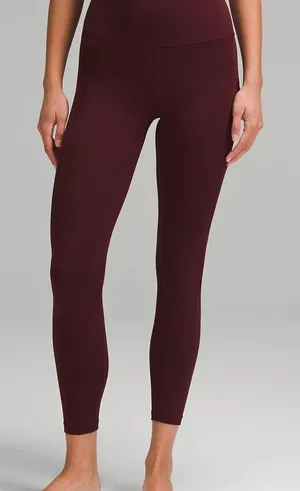 Lululemon Women's Burgundy Leggings thumbnail 1