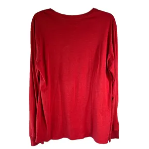 The Nike Tee Ga Bulldog Long Sleeve T shirt Women's‎ Size L Red Athletic Cut thumbnail 2