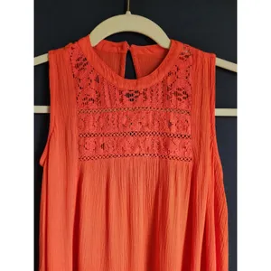 O'Neill Dress Womens Small Orange‎ Solid Relaxed thumbnail 2