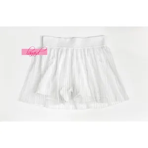Alo Mesh Flirty Tennis Skirt White Sheer Transparent See-Through Pleated Skort thumbnail 12