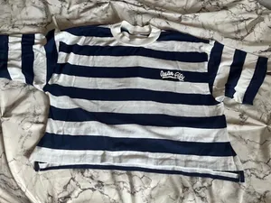 Ocean City Navy & White Striped Tee Blue thumbnail 1