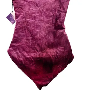 NWT Forever 21 Party Collection Velour Bodysuit Burgundy Strappy Bustier M thumbnail 7