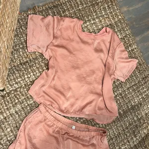 Lively Blush Pink Two Piece Satin Lounge Set Size Small thumbnail 4