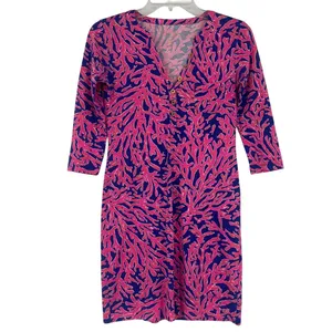 Lilly Pulitzer Alessia Did You Catch Dress Sz XXS Preppy Coastal Resort Pima thumbnail 2
