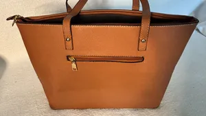 Elin & Paul Tote Bag/Brown Cowhide Print PU Leather Shoulder Bag thumbnail 6