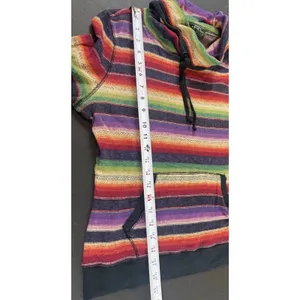 Lauren Ralph Lauren Active L Rainbow Striped Cowl Neck Top Long Sleeve Y2K Top thumbnail 5