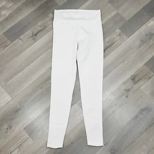 Aerie Offline Real Me Xtra High Waist‎ Ribbed Leggings White Small thumbnail 3