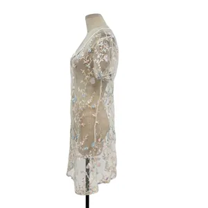 Dolls Kill Sugar Thrillz Forbidden Garden Dress‎ Embroidered Floral Sheer Medium thumbnail 6