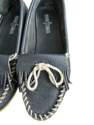 MINNETONKA Blue Leather Loafers Size US 7 thumbnail 7
