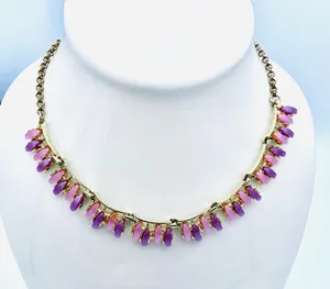 Vintage Pink/Purple Necklace thumbnail 6