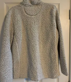 Clemson Sherpa Sweatshirt Gray Size M thumbnail 2