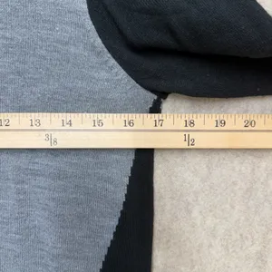 Colorblock Sweater Womens S French Connection Gray Black White Minimalist Mod thumbnail 6