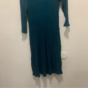Dressbarn Blue Ribbed Sweaterdress Women's 1X thumbnail 11