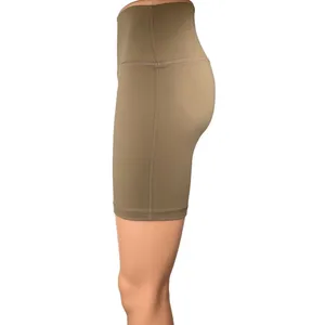 Set Active Sportbody Brown Tan High Waist Activewear Yoga Cycling Biker Shorts M thumbnail 2