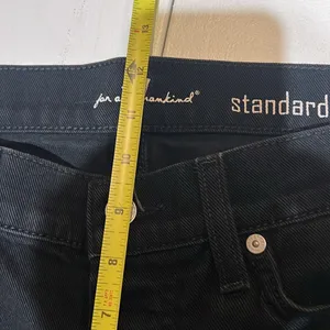 7 for all mankind women’s standard straight leg size 31 black jean thumbnail 10
