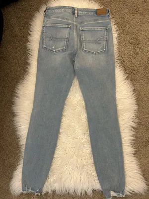 American Eagle Stretch Distressed Skinny Jeans thumbnail 4