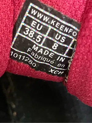 Keen Koven Gray and red hiking shoes thumbnail 6