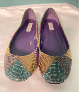 Steve Madden Feather Snakeskin Almond Toe Loafers‎ Flats Shoes Size 10 S-275 thumbnail 1