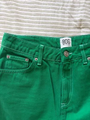 BDG Emerald Green Straight Leg Jeans thumbnail 2