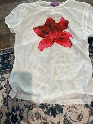 Edikted aloha sheer mesh tee size M thumbnail 8