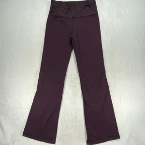 Lululemon‎ Leggings Purple Geometric Print Athletic Yoga Pants Womens Size 6 (S) thumbnail 3